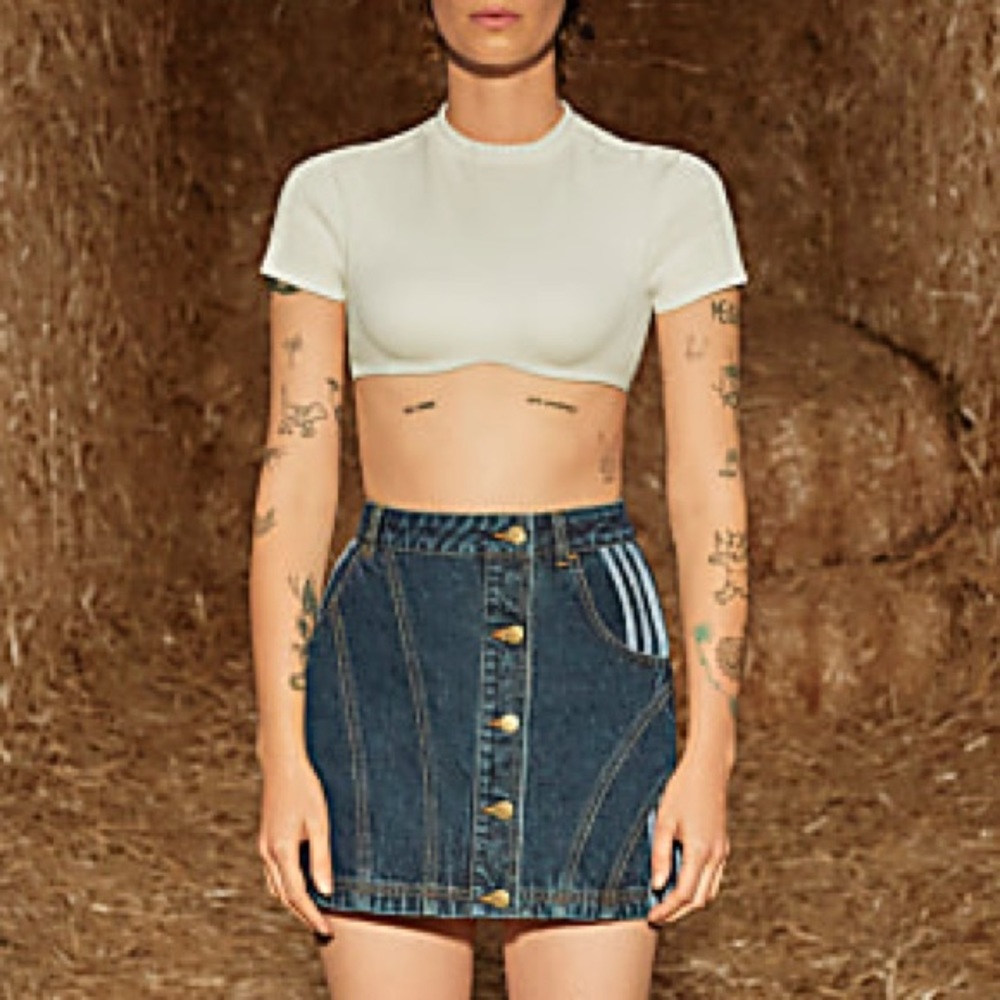 Adidas Ivy Park Indigo Denim Skirt - NWT